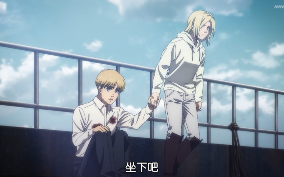 阿尔敏和阿尼约会,我的评价是:不是牢弟你们俩还处上大象了?