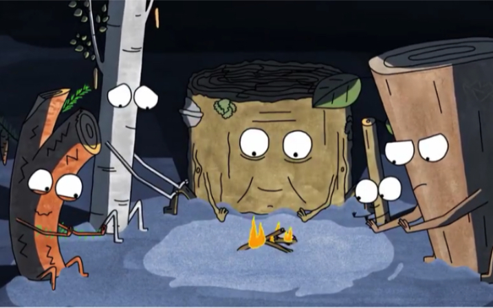 瑞典动画短片《木头与柴火》