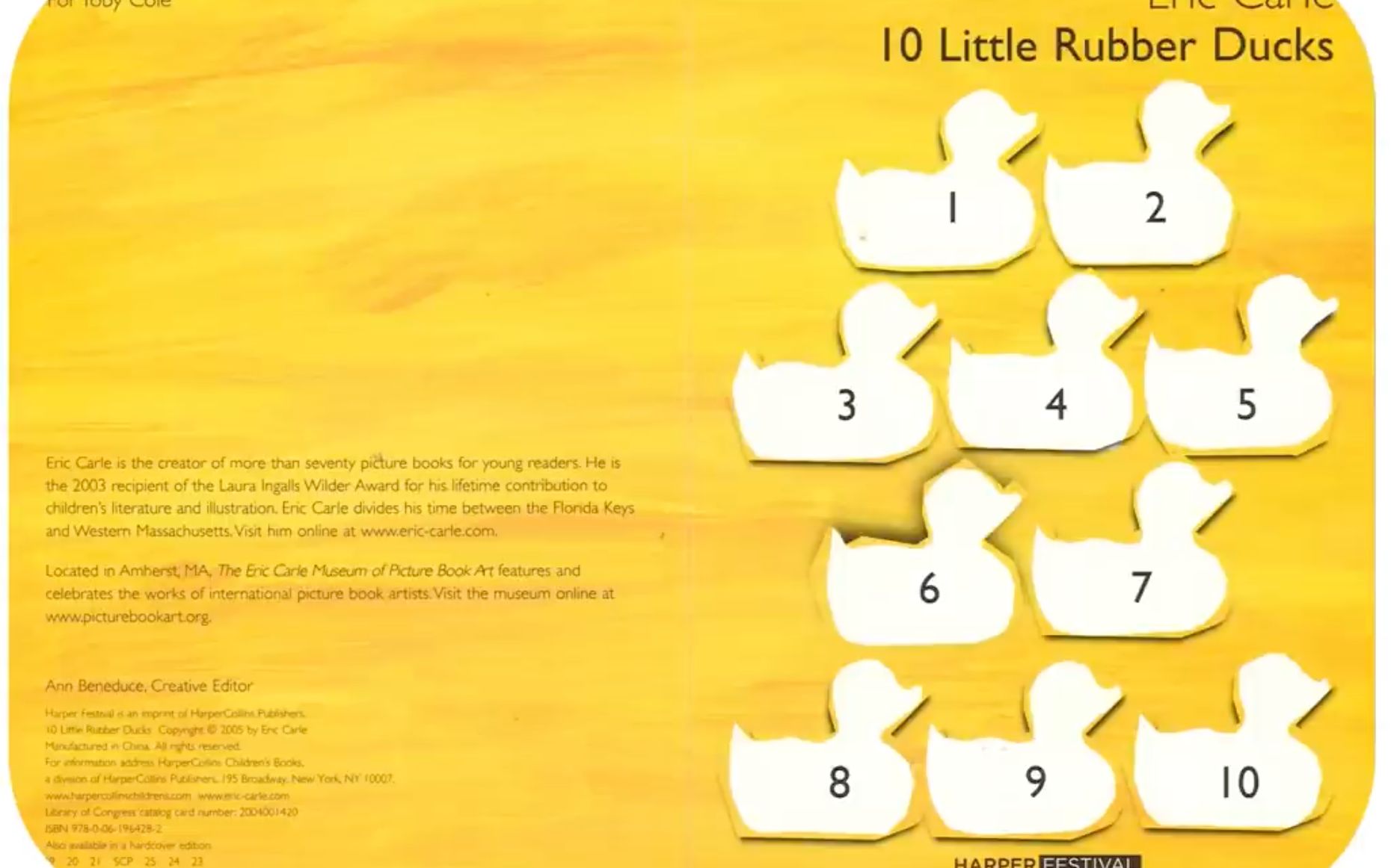 [图]【经典英文绘本】10 Little Rubber Ducks by Eric Carle