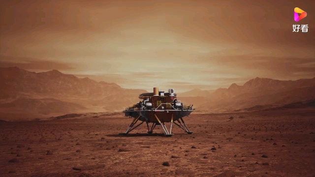 祝融号着陆火星模拟动画