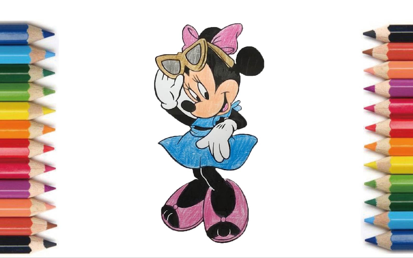 【coloring】minnie【塗り絵】ミニー 【涂色】米妮 #coloring 1504