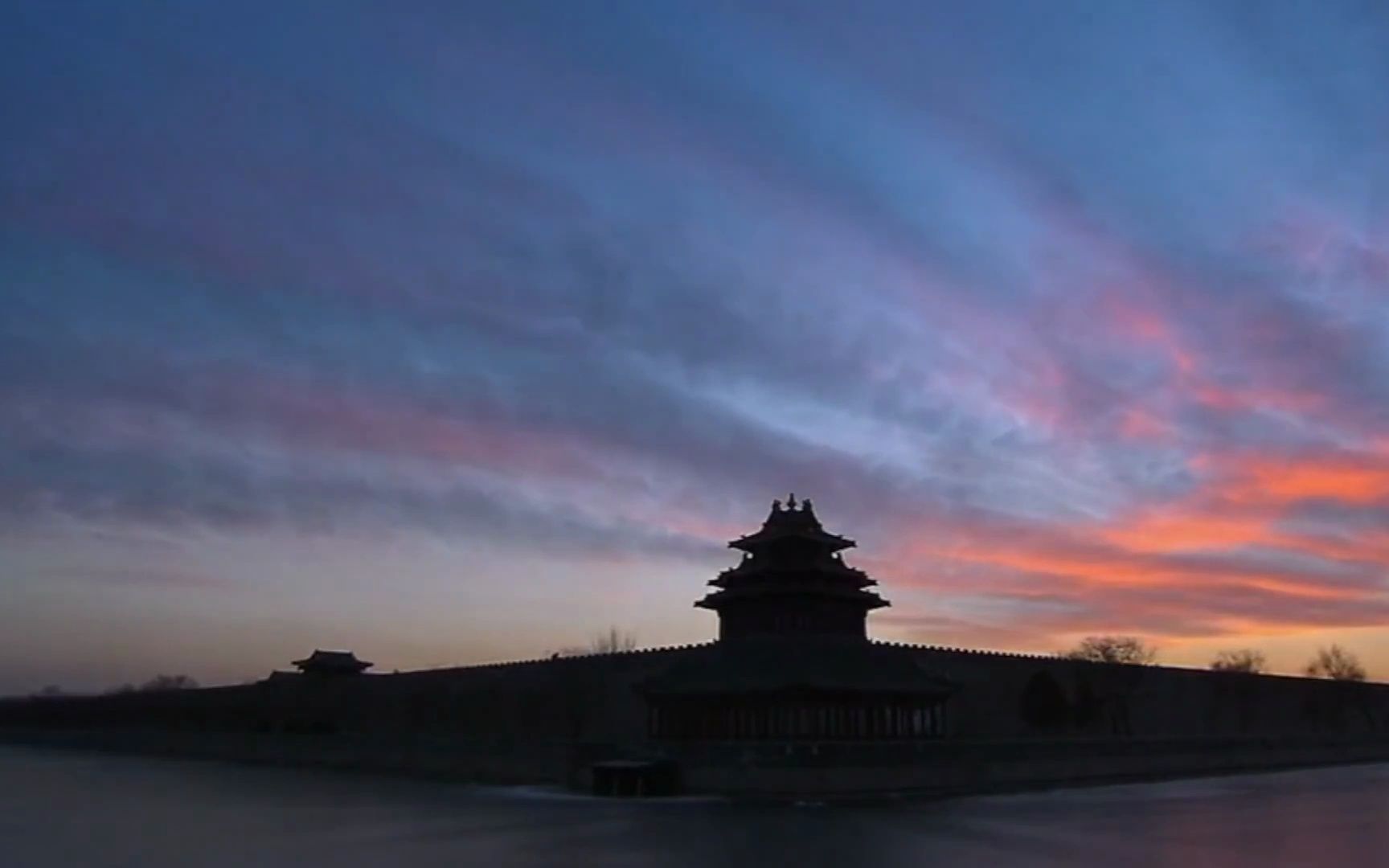 京城雪肖雪mv头次做感谢b友们素材古风 雪景led舞台背景随意取