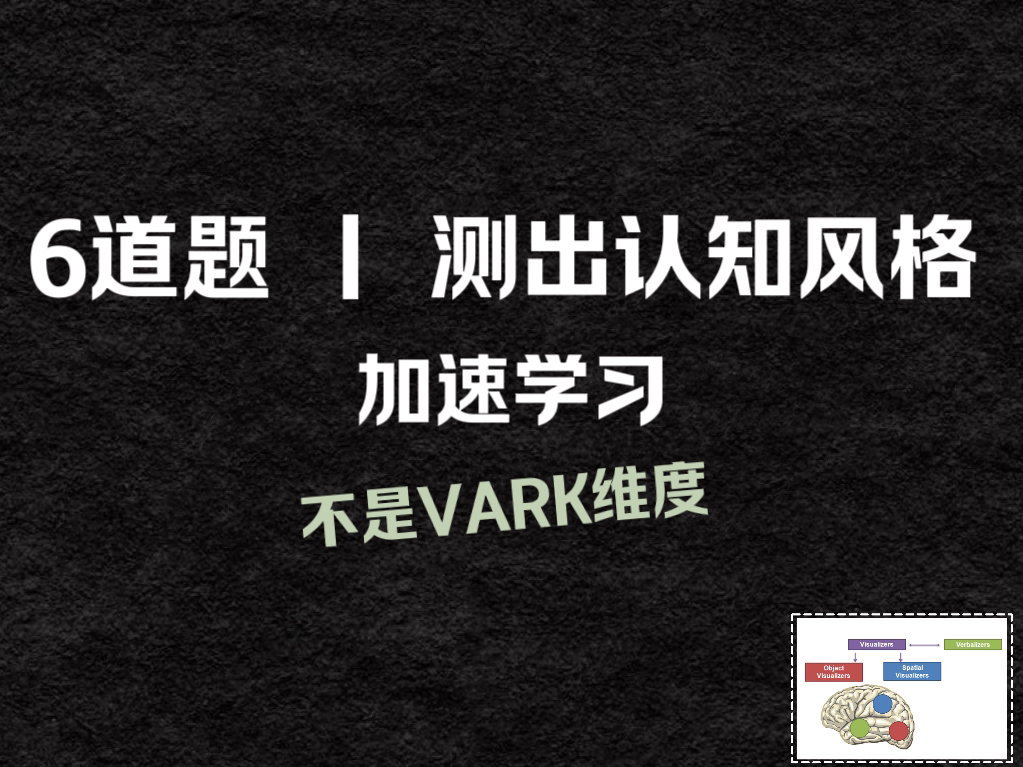 你的认知风格是什么.这不是视觉学习者 | 听觉学习者 | 动觉学习者维度哈,可别搞混了哟.哔哩哔哩bilibili