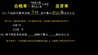 合格率，发芽率