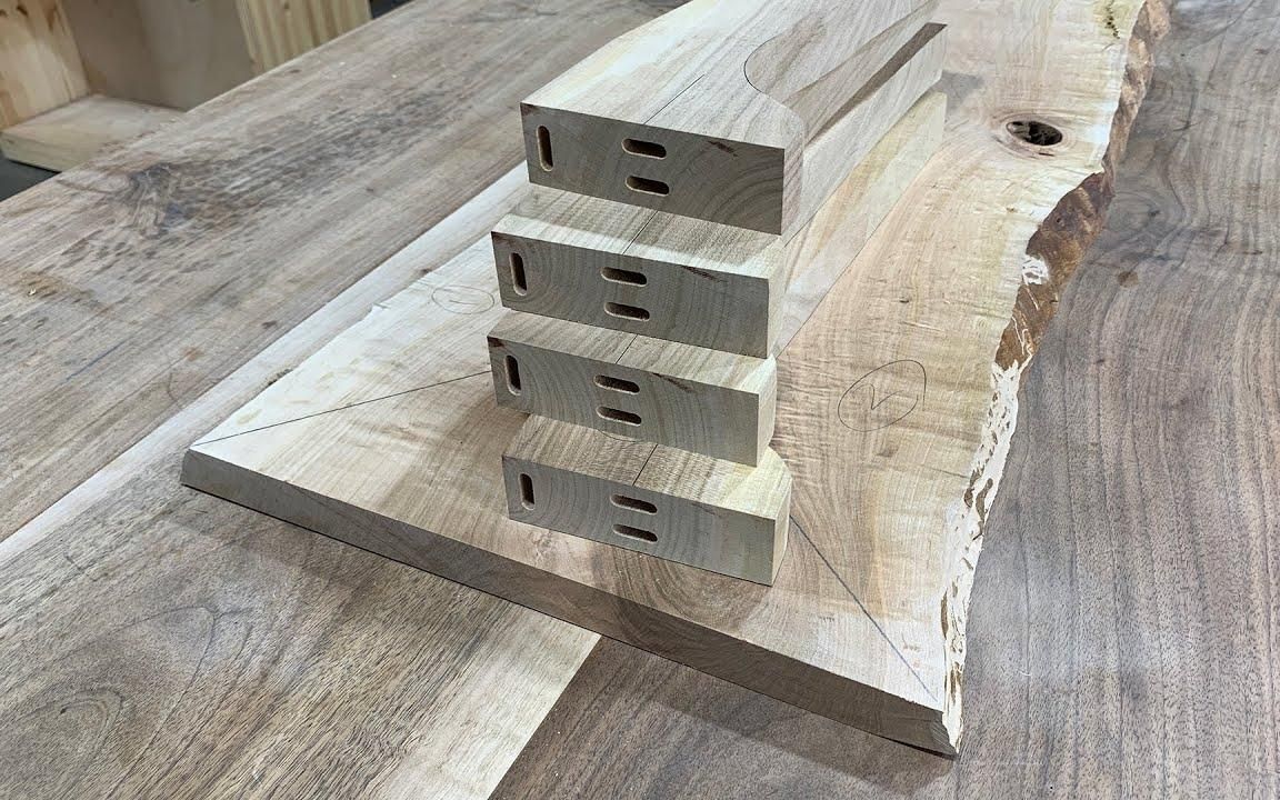 【木工】木工大叔手工打造简单但耐用的樱桃木长凳