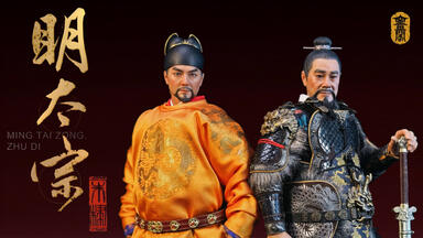 开箱】空灵阁1/6 唐武将系列右晓卫KLG-T002 唐朝1/6兵人模型_哔