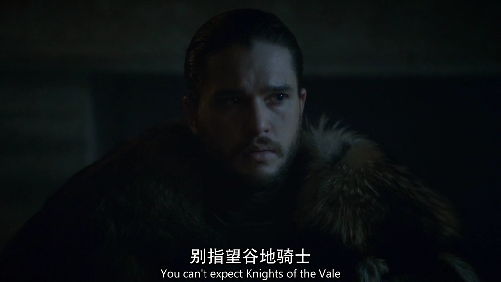 权力的游戏 精彩片段 美剧学英语 雪诺被选为北境之王