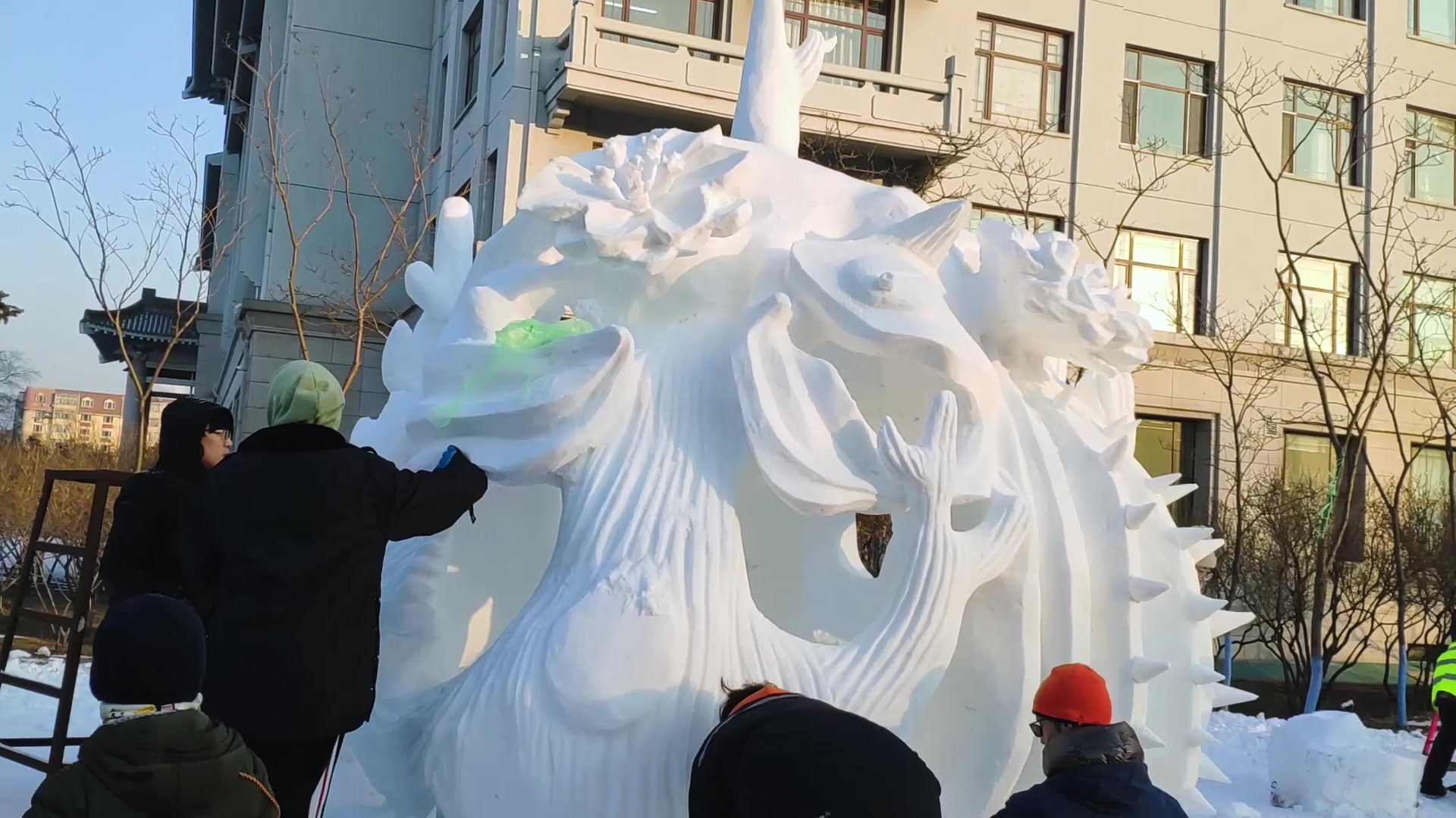 哈尔滨工程大学国际雪雕大赛个人录制哔哩哔哩bilibili