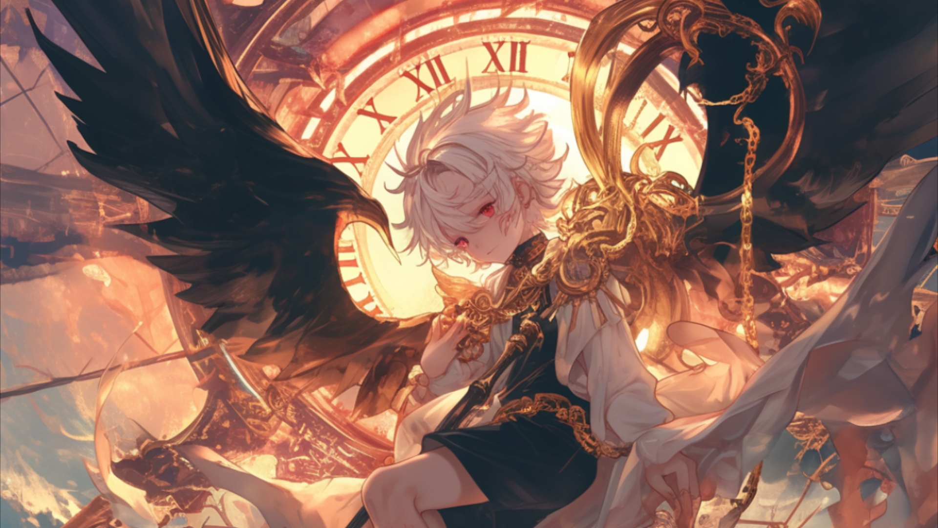 可爱的天使小男孩分享