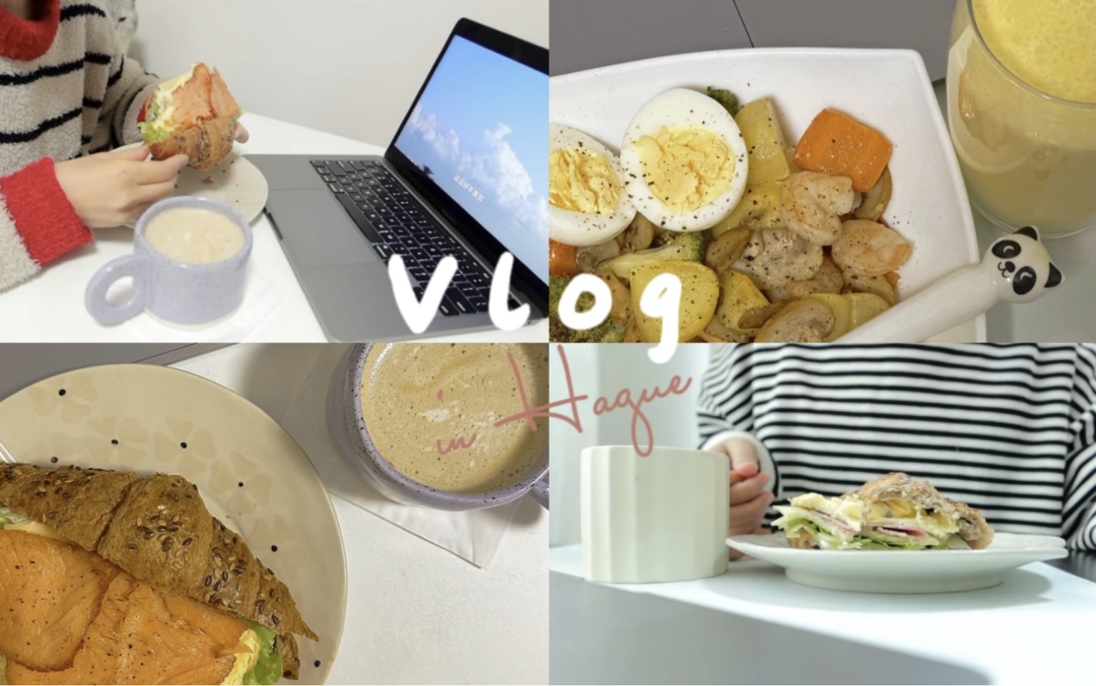 [图]VLOG#30☆｜一人食｜追剧•故乡别来无恙｜三文鱼牛角面包三明治☻｜参观梅斯达格全景画｜冒雨回家｜喜欢穿牛仔背带裤｜长胖了｜日常卖瓶子｜种的小葱发芽啦！