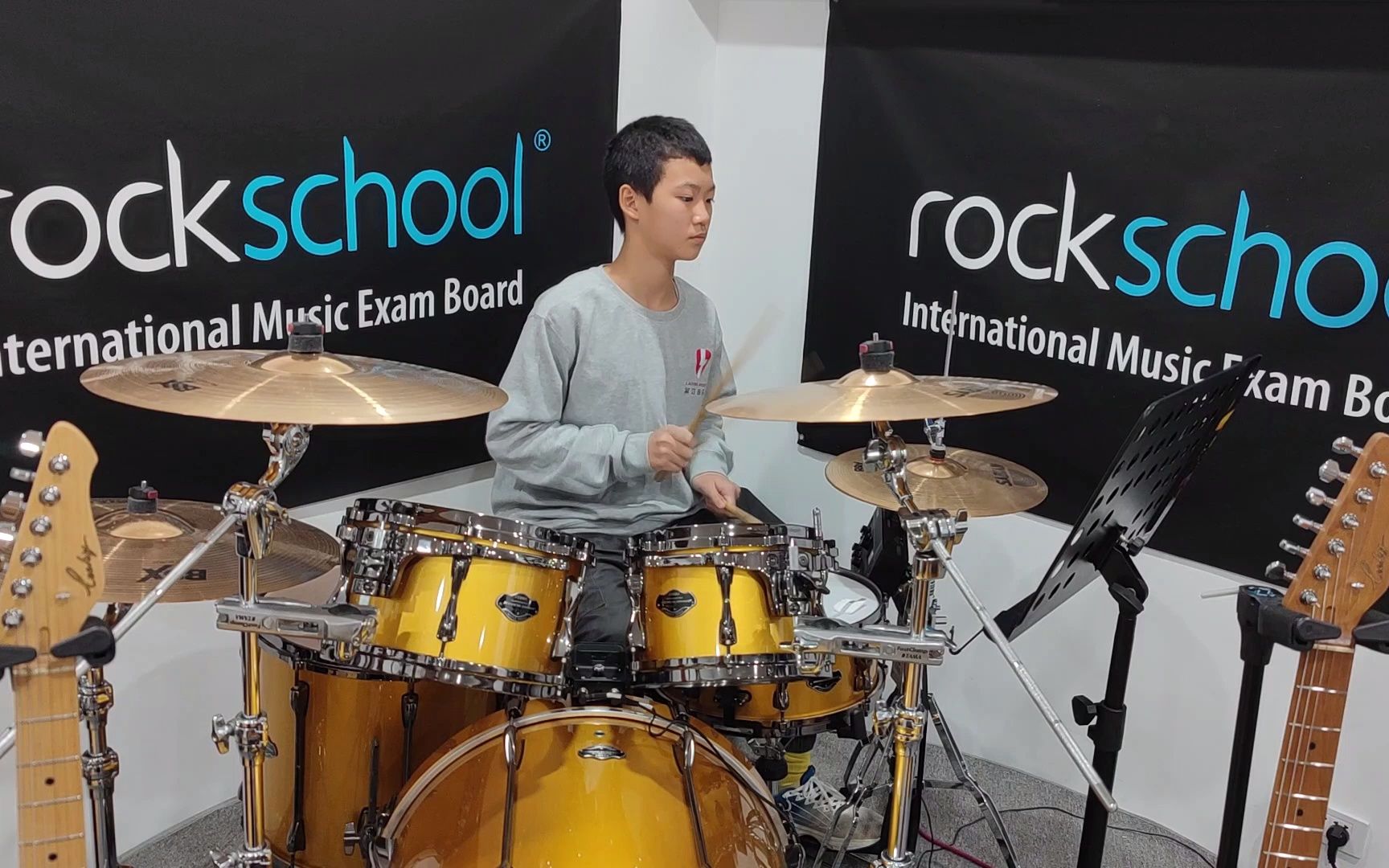 [图]【莱汀音乐】席浩栋 | 英国Rockschool | 架子鼓第1级 | 8、Bend And Snap