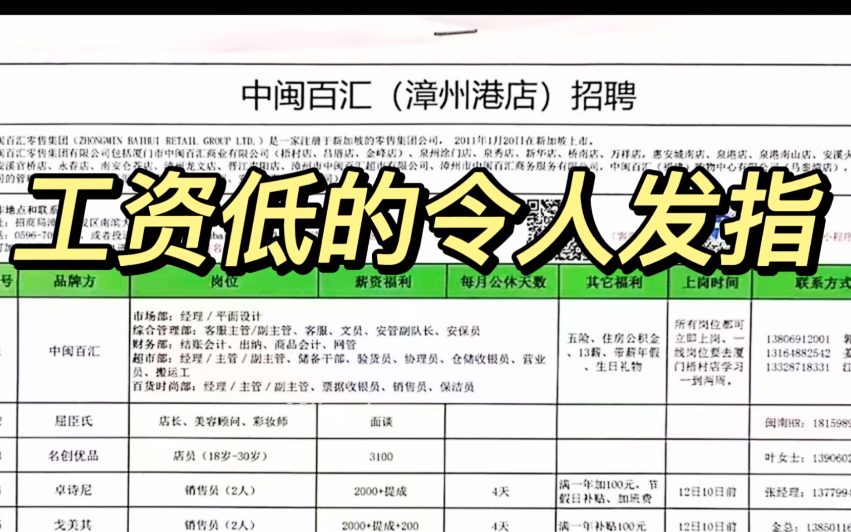 在香菜25一斤的时代,这些企业开的工资低的令人发指,真以为大家都是吃草的?哔哩哔哩bilibili