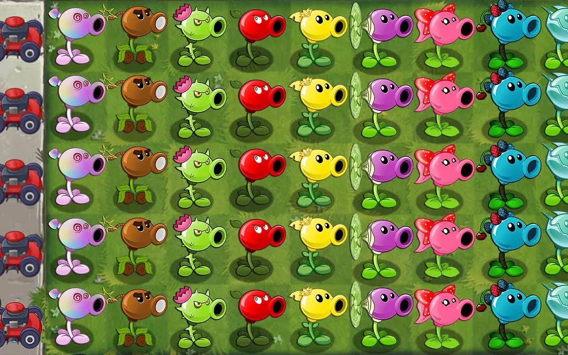 对抗满级团队豌豆射手 对抗团队机械橄榄球僵尸 - pvz 2