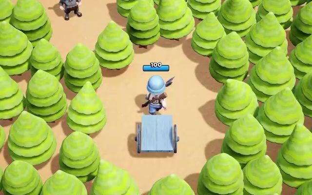 口袋奇兵广告20伐木