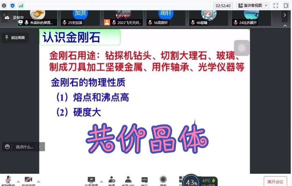 高中化学选修二(苏教版)共价晶体哔哩哔哩bilibili