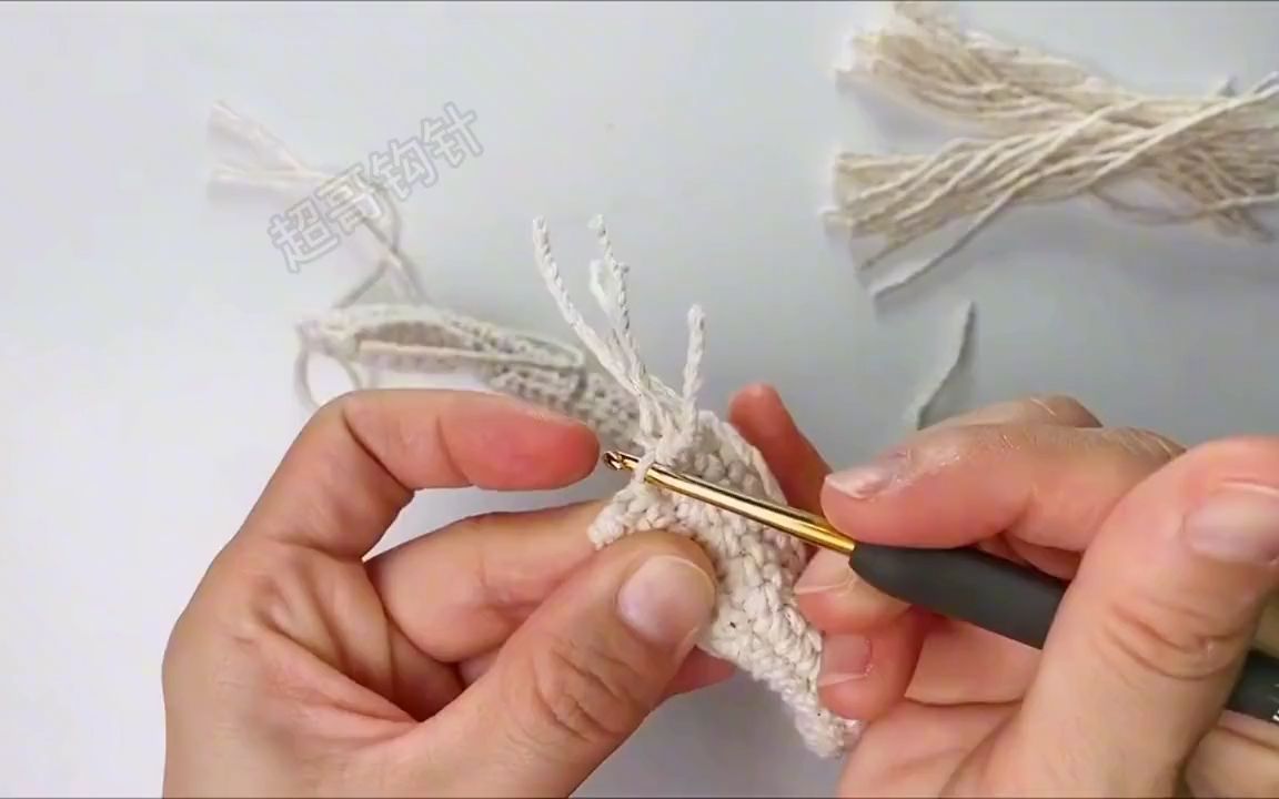 钩针编织夏季极简扇贝手提包(二)