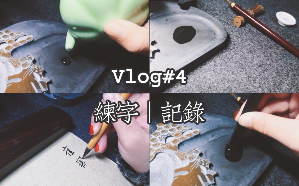 【书法】Vlog#4——唐寅《落花诗册》|我是如何练字的|练字前的准备|字帖小字首写哔哩哔哩bilibili