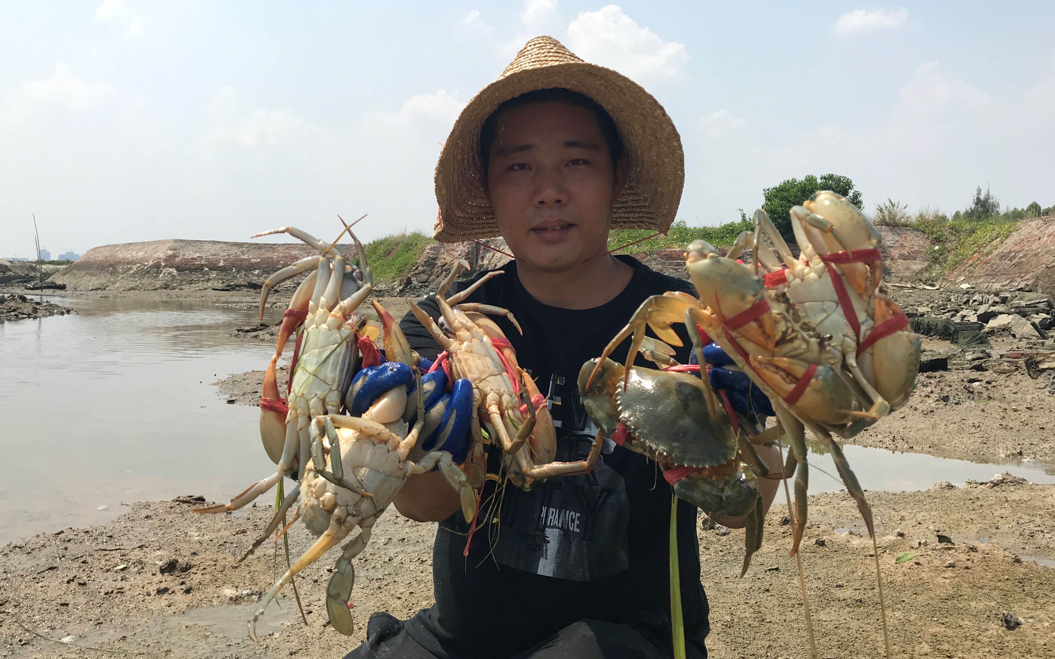 兴哥赶海撞大运了,这种螃蟹洞竟能挖出这么大青蟹,一下海就碰到大货