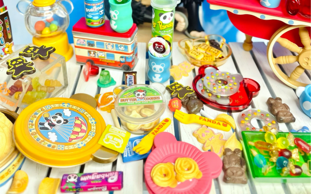 megahouse熊猫糖果店熊猫店长2007年绝版食玩超级可爱有木有