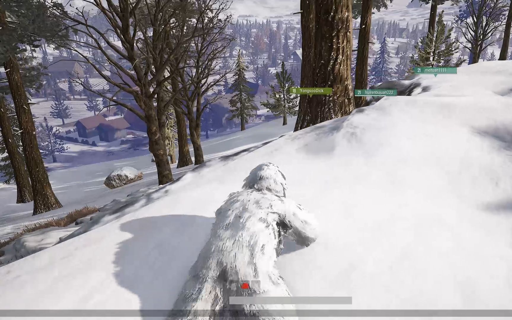 吃鸡雪地地图终于上线测试服,白色的吉利服在雪地根本看不见_哔哩哔哩