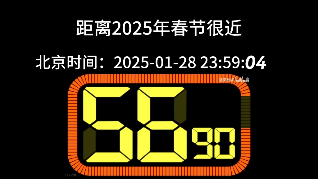 [图]春节快到了，请在2025年1月28日，北京时间23:58打开这个视频