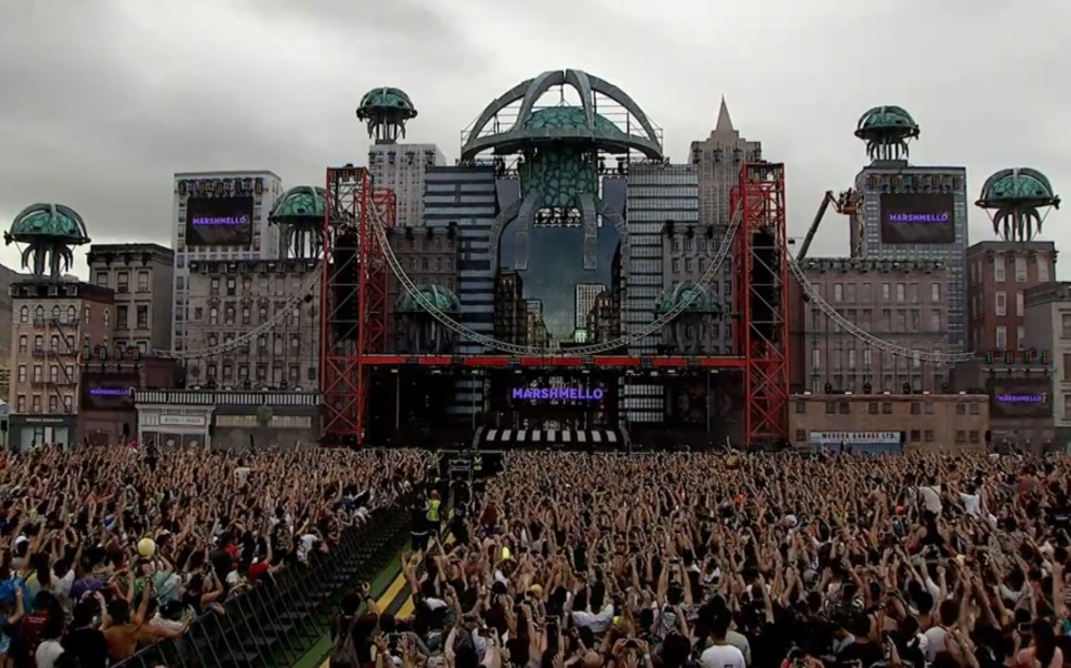 棉花糖marshmello出演2019年medusa festival音乐节全场现场首播!