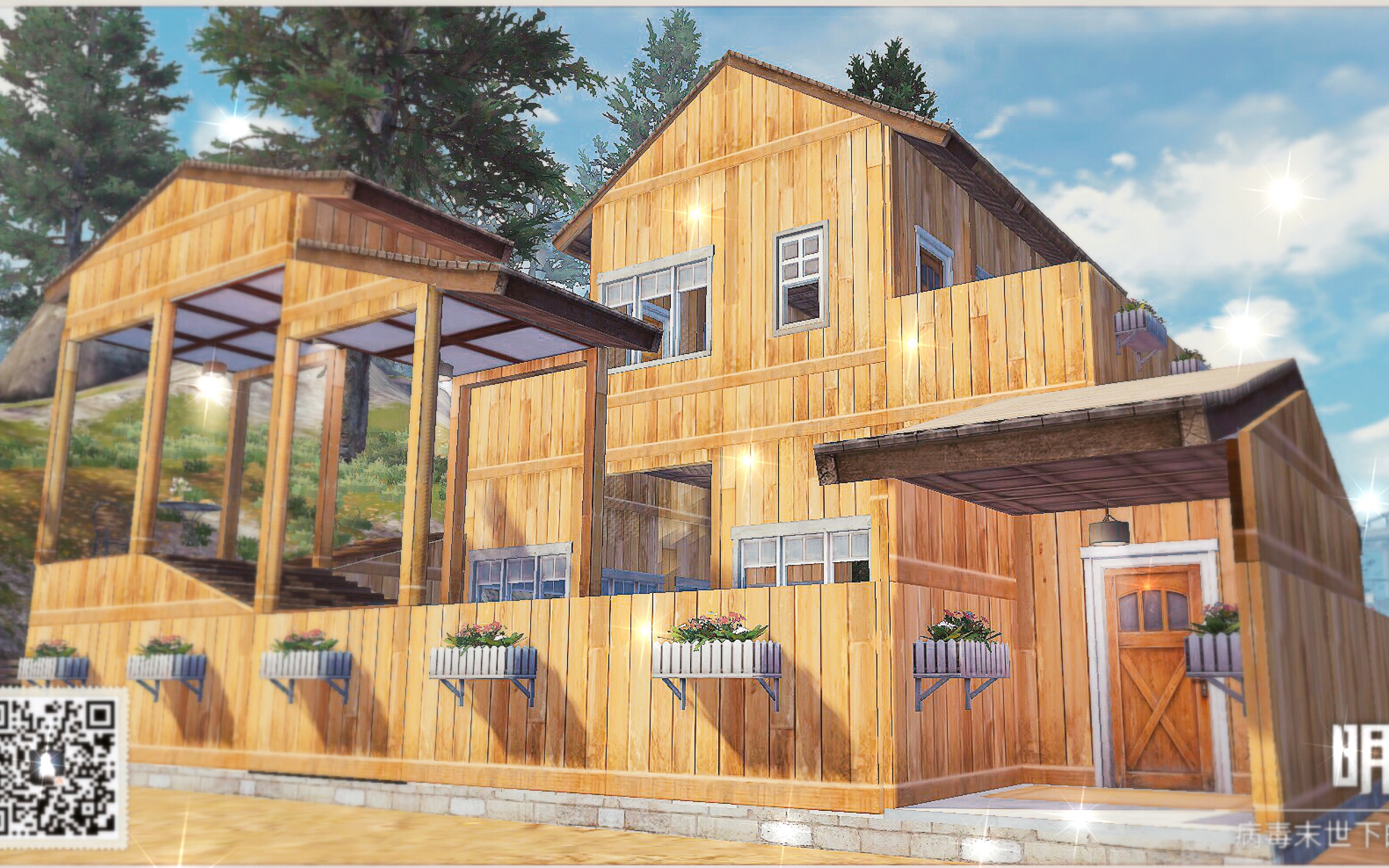 【明日之后】原创日式传统建筑【不二居】正片(日式傳統建築濡れ縁