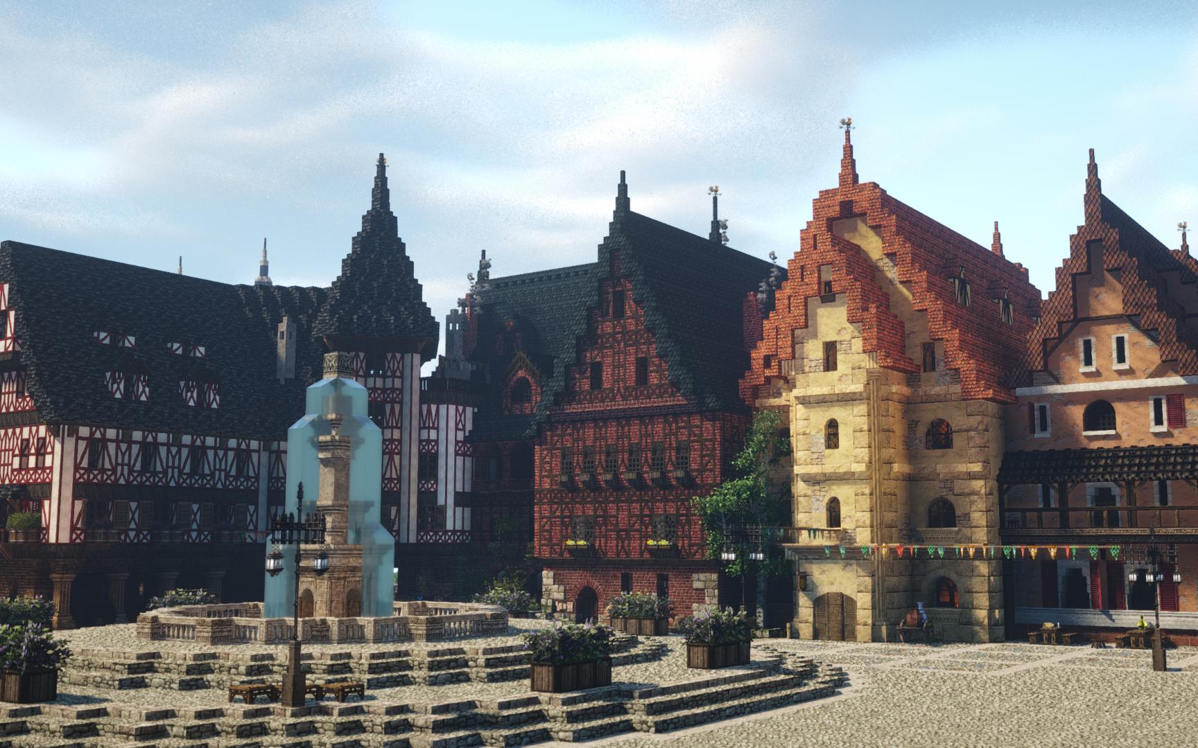 【minecraft】带你走进动漫中的异世界四期(赫萝斯堪德-入城广场 上)