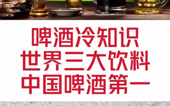 中国的啤酒产业有多强大?哔哩哔哩bilibili