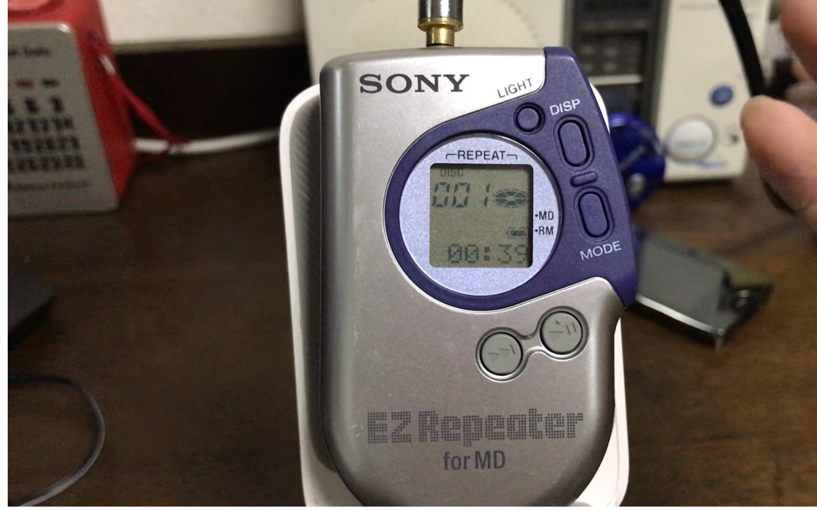 索尼 sony rpt-m1 ez reperater md配套 复读机 学习机 开箱