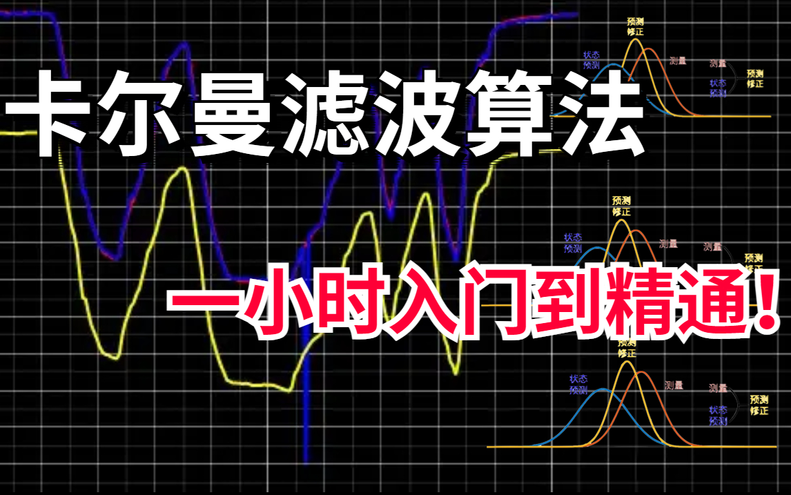 1小时入门到精通!【卡尔曼滤波算法】2022最好的卡尔曼滤波算法教程,从理论到实践~哔哩哔哩bilibili