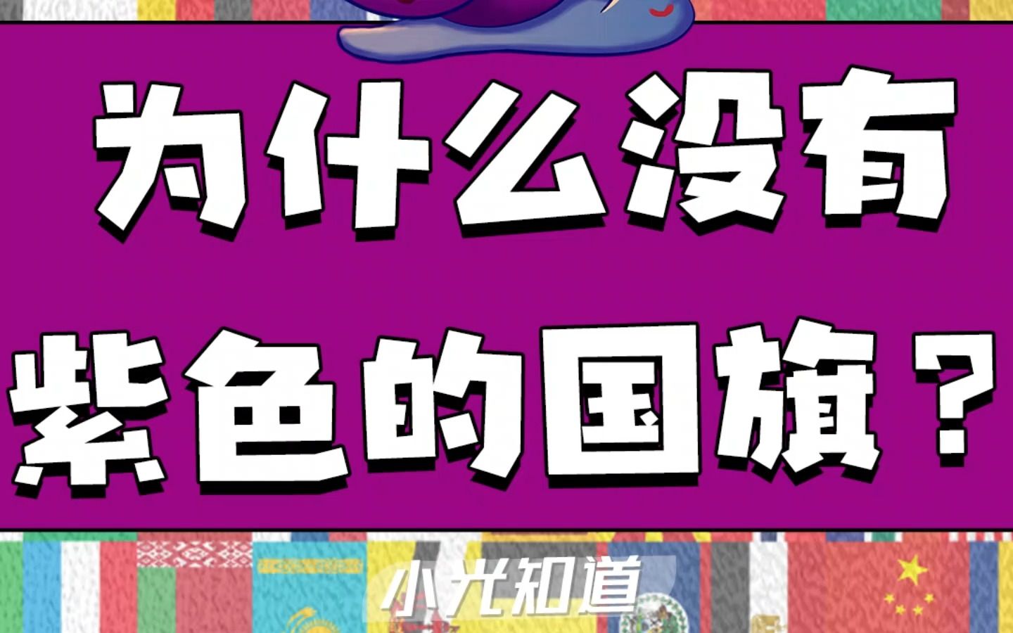 为什么没有紫色的国旗?