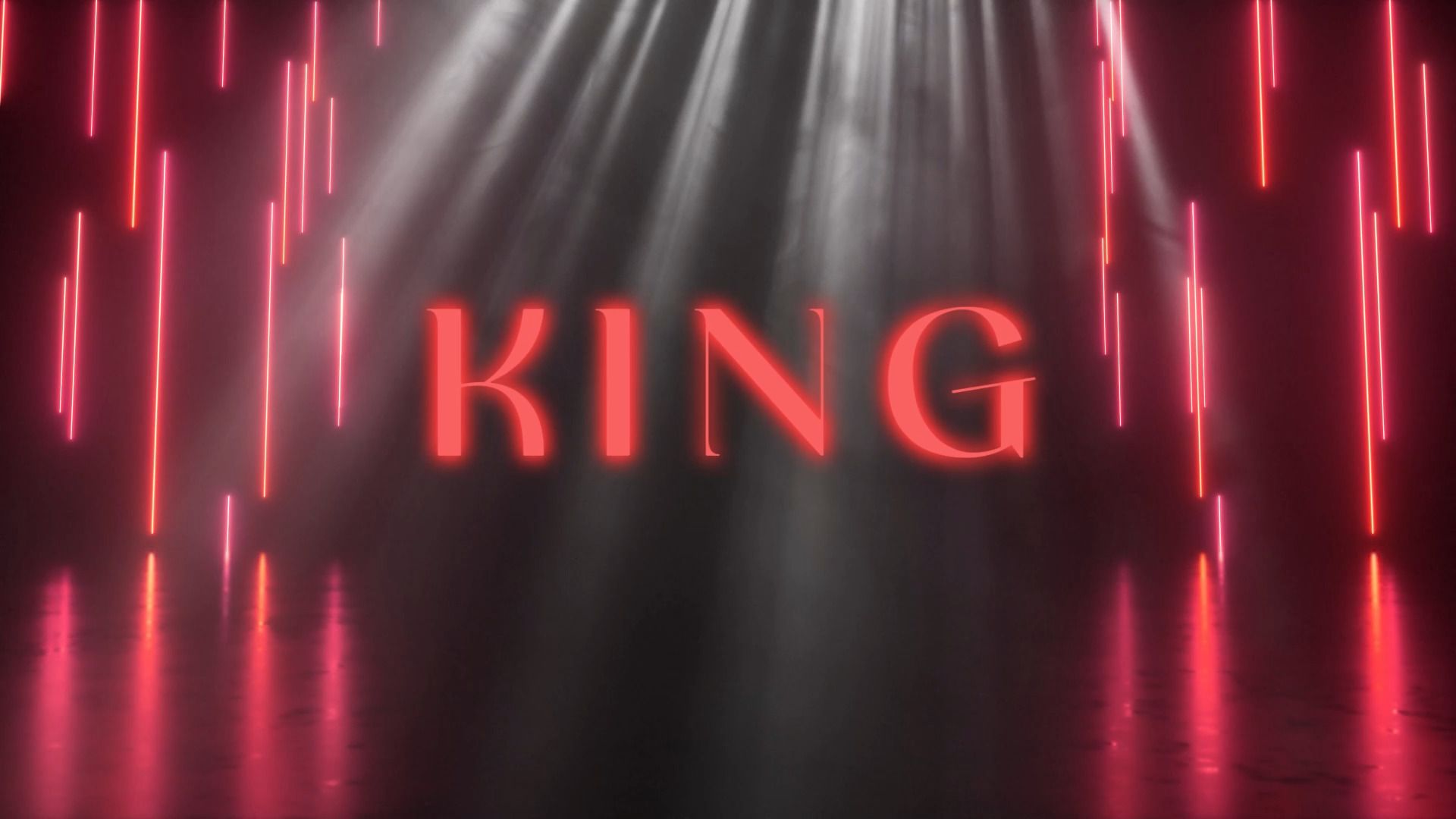 KING】led自制KING宅舞舞台背景视频【七木哔哩哔哩bilibili