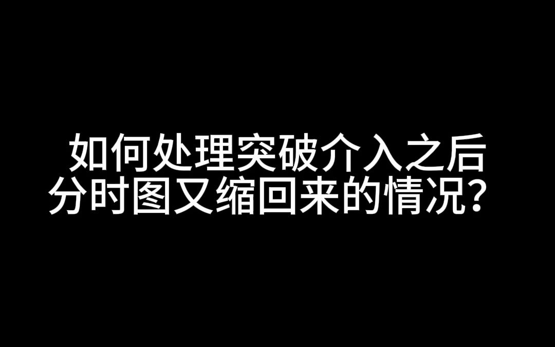 [图]如何处理介入之后分时图又缩回来的情况