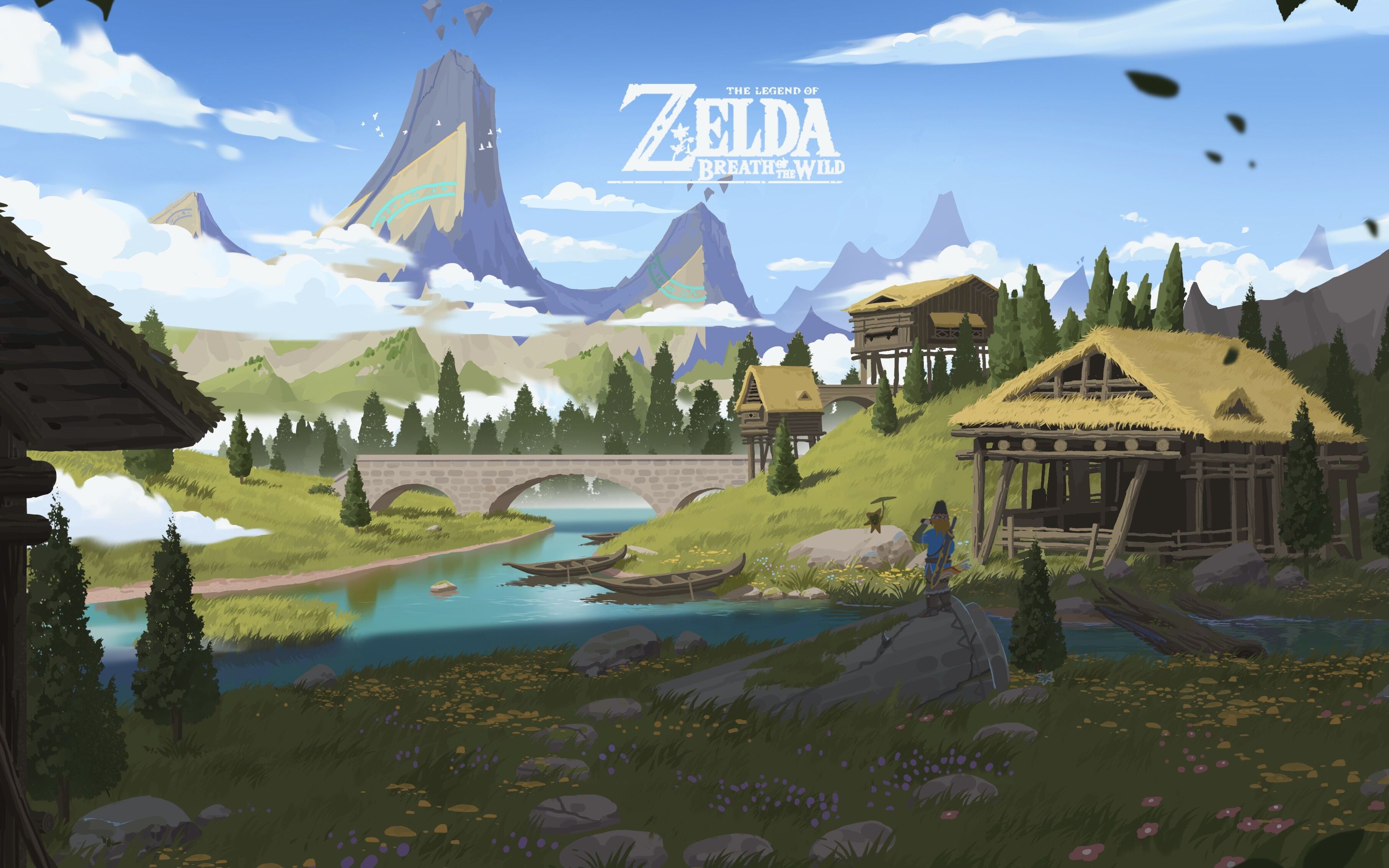 《绘画过程》速途塞尔达旷野之息场景过程分享