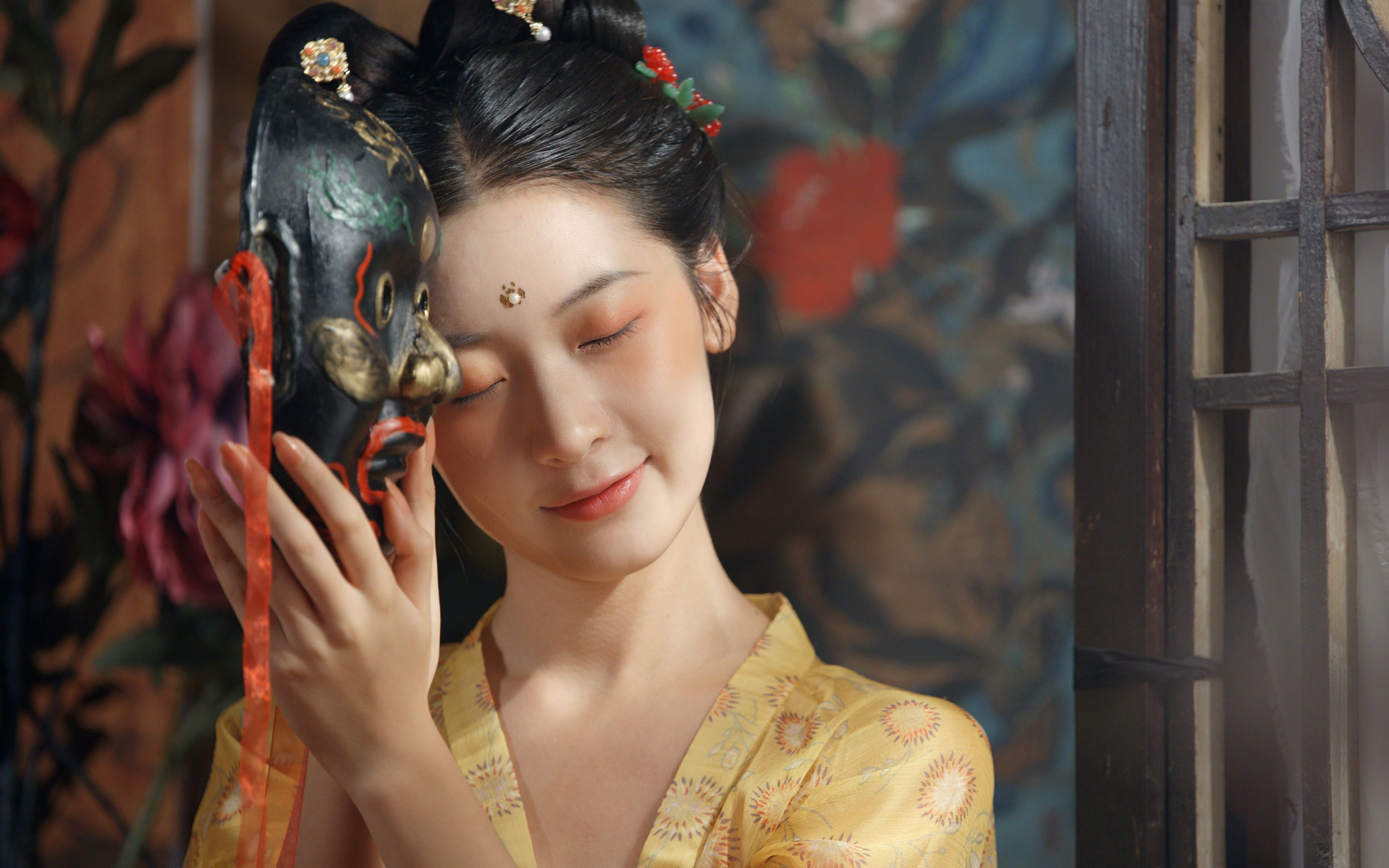 唐风小美女汉服棚拍_哔哩哔哩 (゜-゜)つロ 干杯~-bilibili