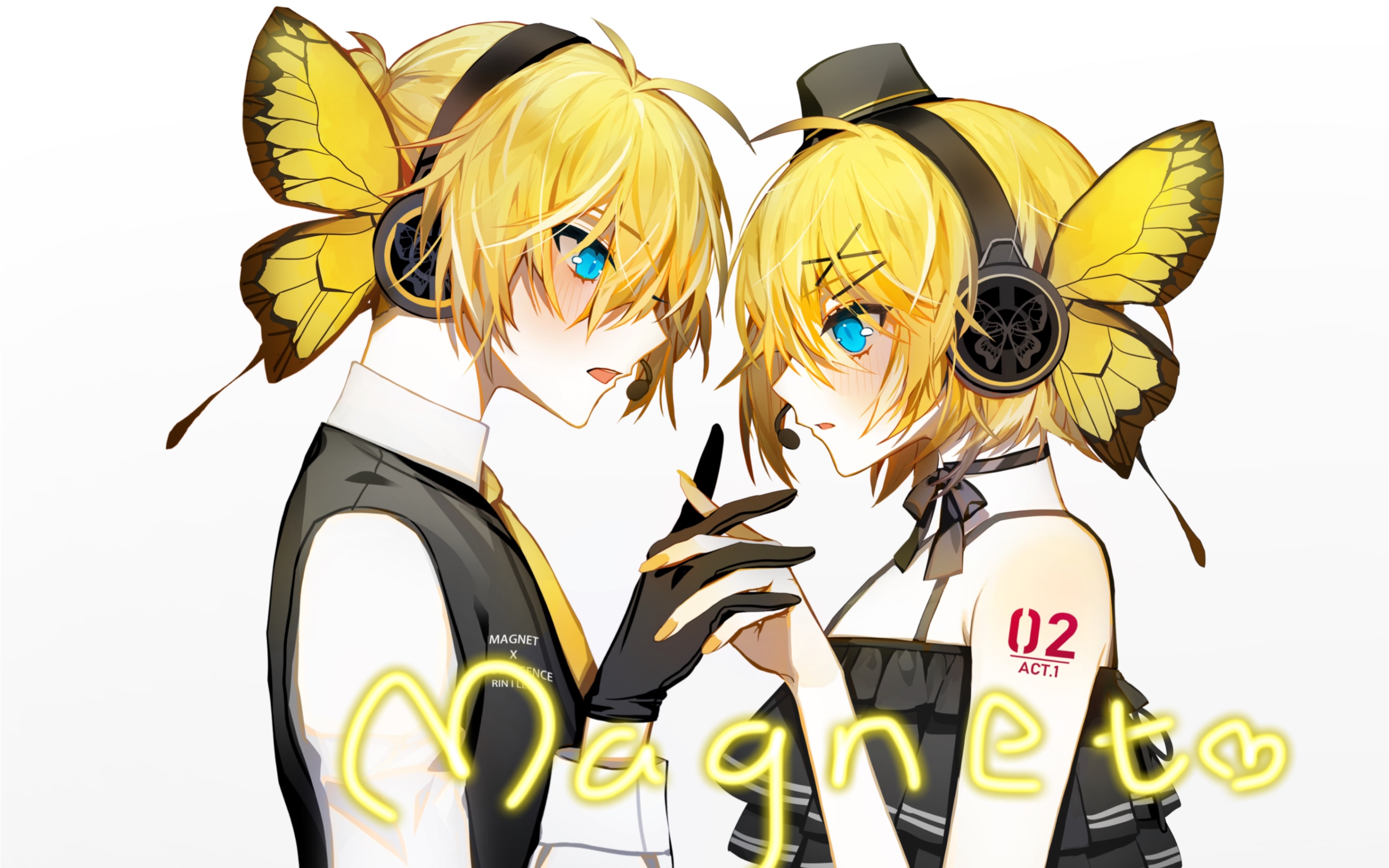 [图]【鏡音リンレンV4X】Magnet蝴蝶耳机