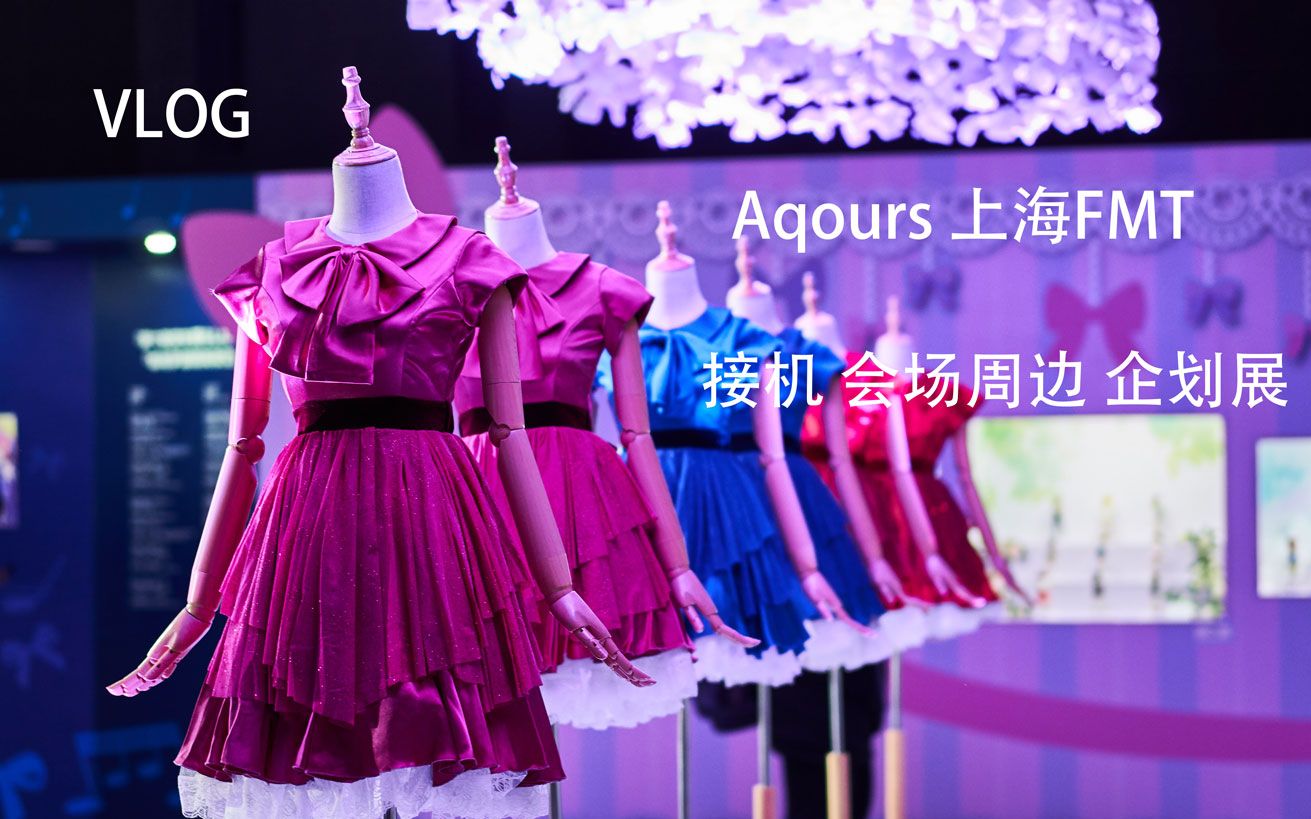 vlog去参加了aqours上海fmt水团接机会场情况lovelive企划展
