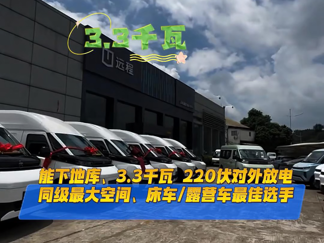 吉利远程超级VAN,能下地库、3.3KW220V对外放电.同级最大使用空间,床车、露营车改装的最佳选手!#吉利远程超级VAN #床车露营车改装 #栖栖房车...