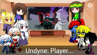 Скачать видео: Undertale reacts to X!Chara vs Player