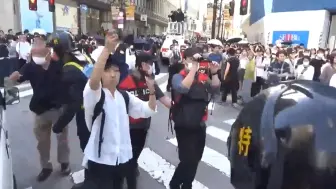 Скачать видео: 日本青年游行呼吁解放巴勒斯坦，反对日美帝国主义侵华同盟