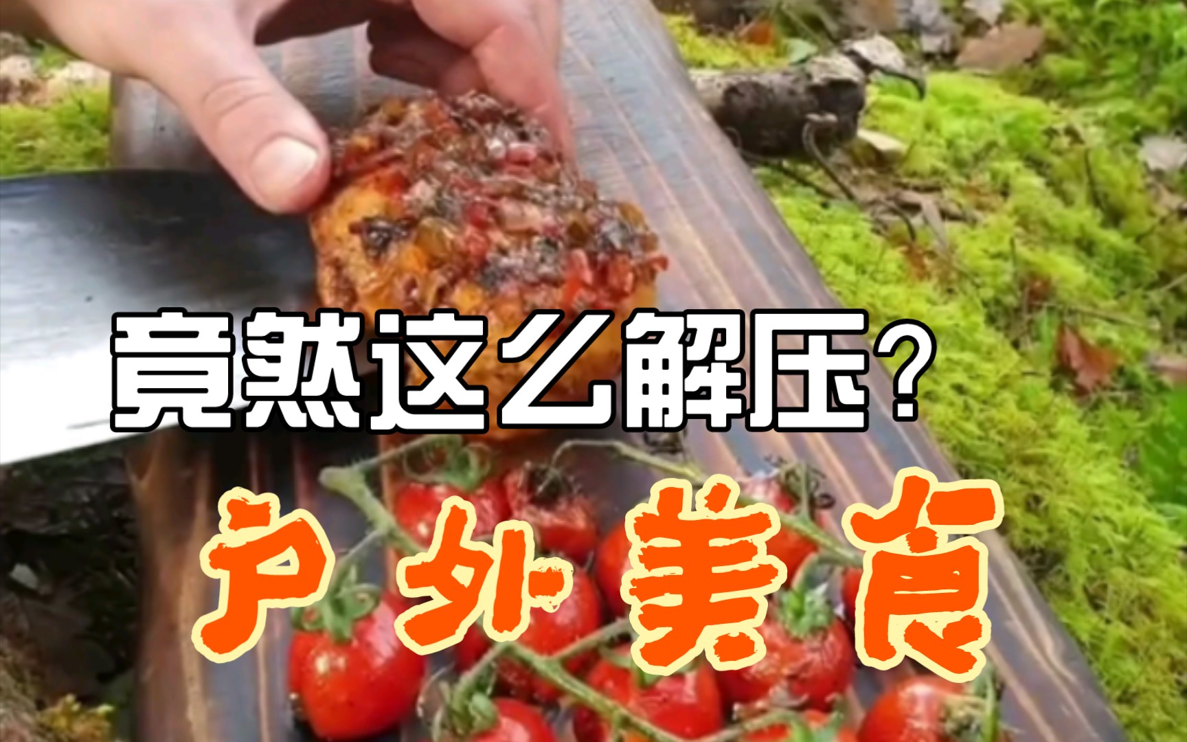 【户外美食】超级解压!享受户外制作美食的乐趣!哔哩哔哩bilibili