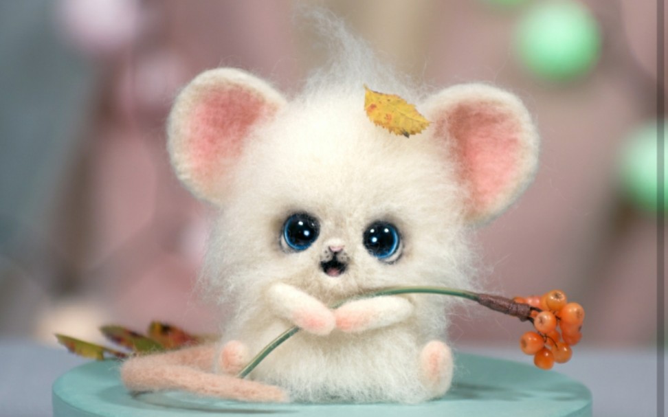 【教程】羊毛毡大眼萌鼠_哔哩哔哩_bilibili