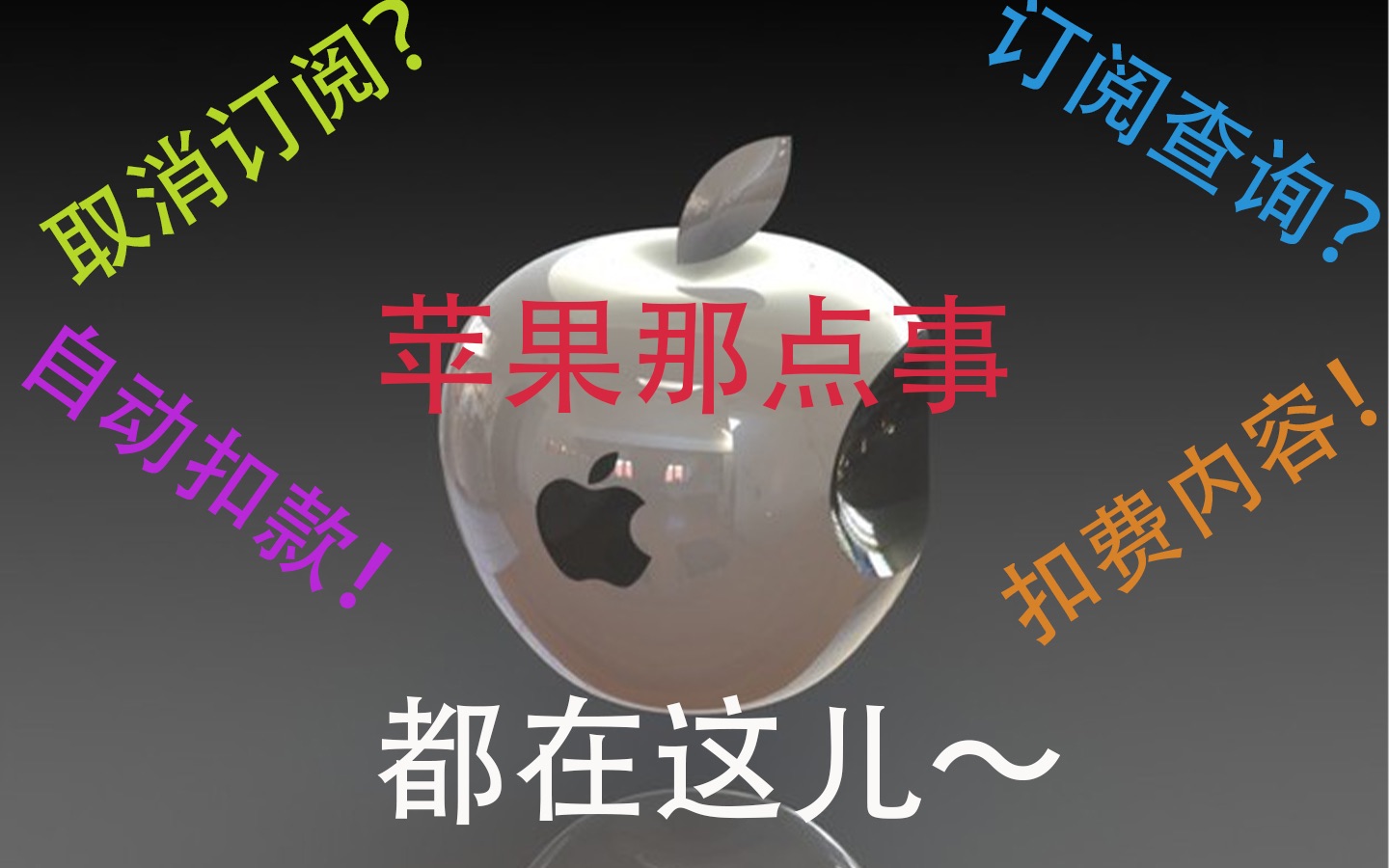 (软件篇)如何查看/关闭自动扣费以及退款申请的方法.(Apple)哔哩哔哩bilibili