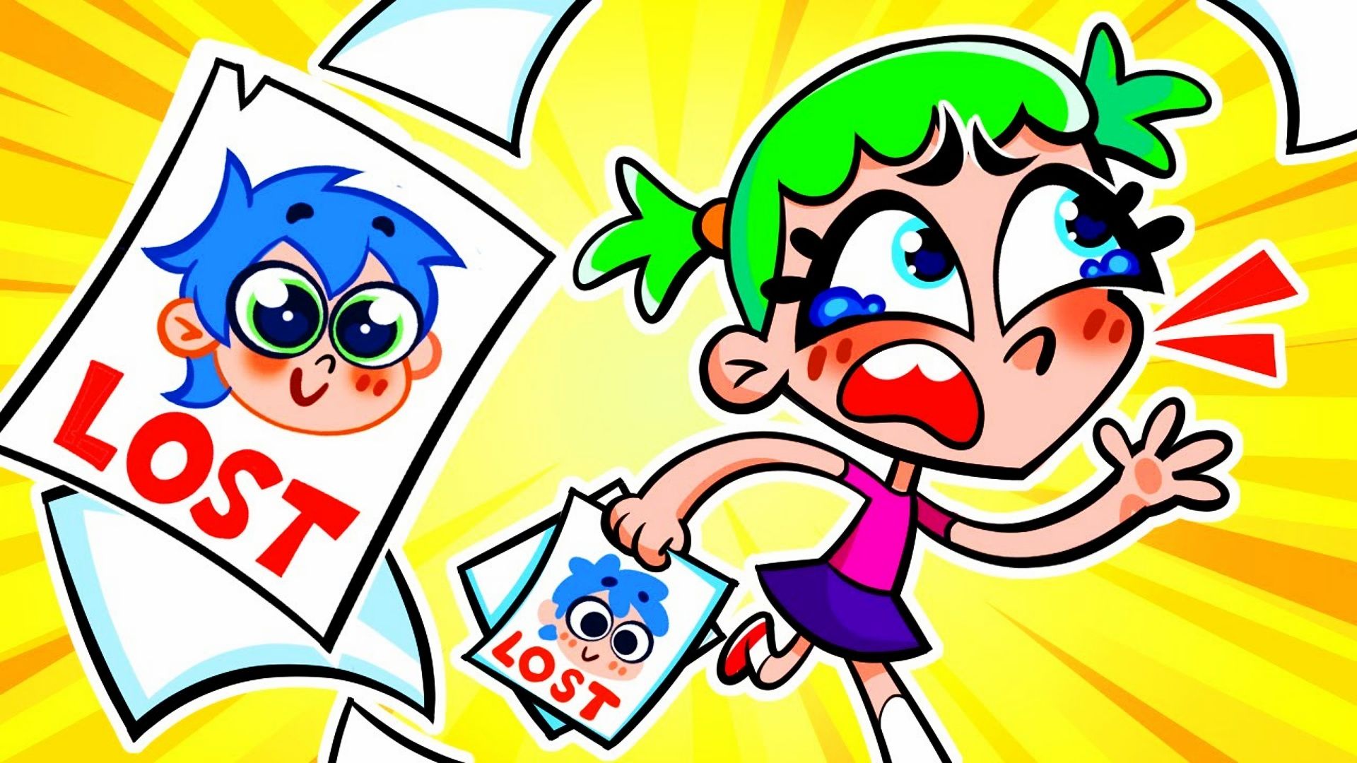 益智动画:小宝贝迷路了,小绿心急如焚,能成功找到吗?