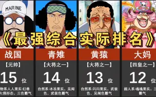 Download Video: 【海贼王】综合最强实力排行榜！