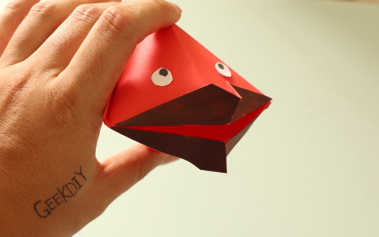 活动  被萌化的3d大嘴鱼折纸,简单易学,做一个和宝宝一起玩吧