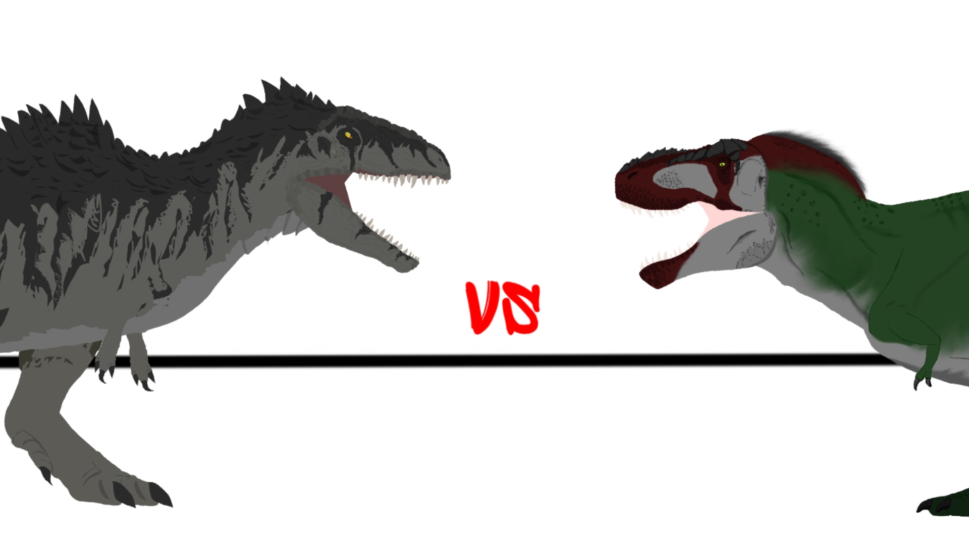 南方巨兽龙vs君王霸王龙