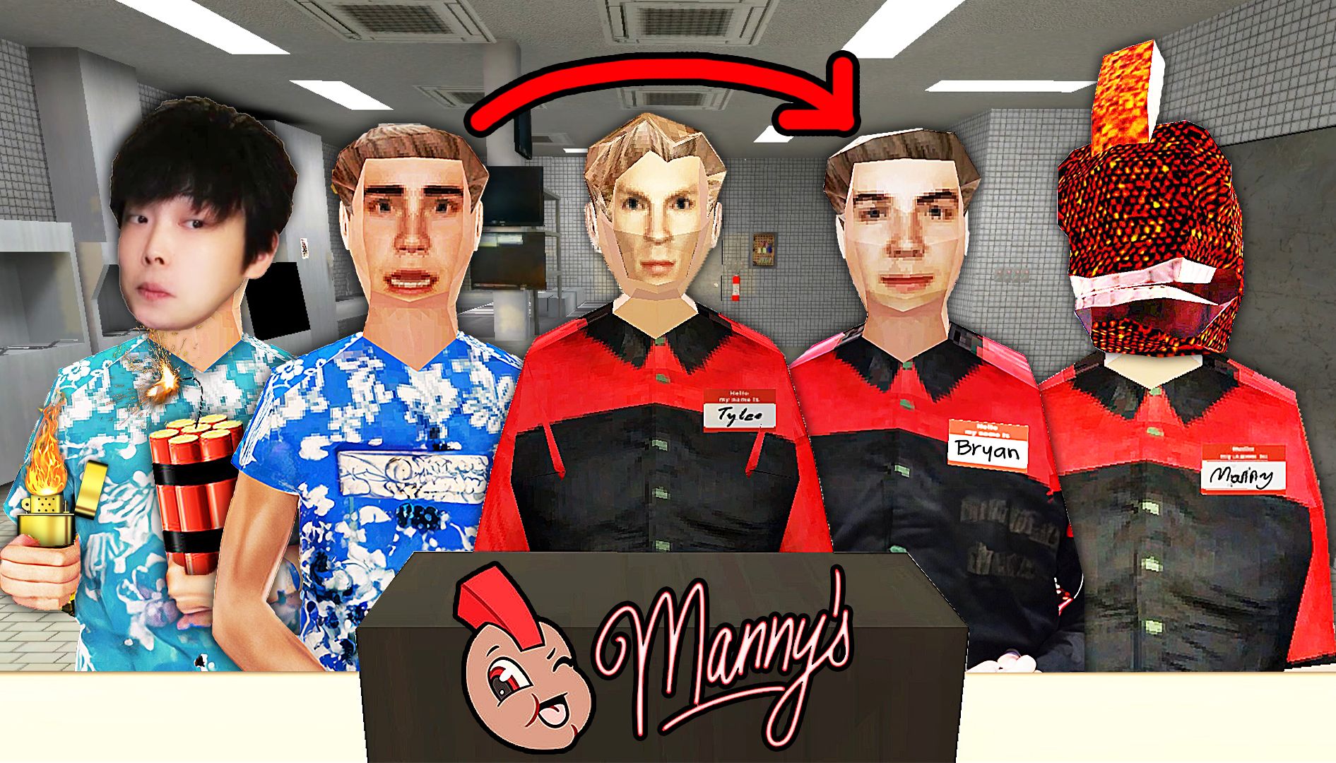 曼尼汉堡店,全结局解锁!曼尼奥特曼登场!主角继承了服务员泰勒的工作!