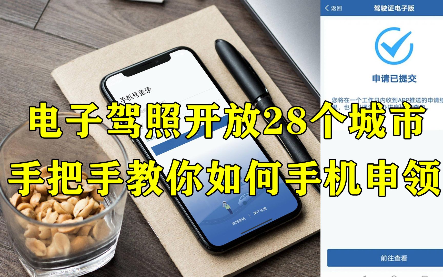 电子驾照开放28个城市,手把手教你如何手机申领哔哩哔哩bilibili